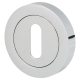 Escutcheon - 48mm Diameter - Keyhole - Polished Chrome