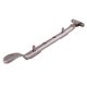 Cast Victorian Casement Window Stay - 10"/250mm Length - Polished Nickel