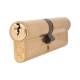 5 Pin 100mm Euro Double Cylinder - 45 + 55mm - Polished Brass - Keyed to Differ