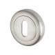 Escutcheon - 50mm Diameter - Keyhole - Satin Chrome
