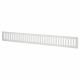 Plain Slotted Vent - 600 x 76mm - 11590mm² Free Air Flow - Satin Aluminium