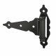 Heavy Duty Self Closing Gate Hinge - 200 x 200mm - Black - Pair