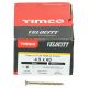 Velocity Pozi Countersunk Wood Screws - 4.5 x 60mm - Yellow Zinc - Pack of 200