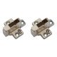CLIP Cruciform Cabinet Mounting Plate - 18mm Spacing - Zinc Diecast - Pair