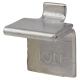 Heavy Duty Flat Bookcase Clip - Chrome Plated - Pack of 10