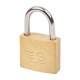 Contract Padlock - 20mm Body - 12 x 10mm Shackle - Brass
