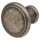 Thorpe Round Cabinet Knob - 30mm Diameter - Antique Pewter