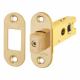 8mm Bolt Through Tubular Bathroom Deadbolt - 76mm Case - 57mm Backset - Radius - PVD Brass