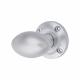 Marcus Satin Chrome Mortice Door Knob - 56mm Rose Diameter - Suffolk Range