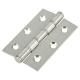 Washered Stainless Steel Butt Door Hinge - 76 x 51 x 2mm - Satin Stainless - Pair