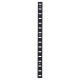 Flat Bookcase Strip - 1829 x 19mm - Black Powder Coated
