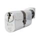 10 Pin 70mm Oval Thumbturn Cylinder - 35mm Turn + 35mm - Pol Chrome - Keyed to Differ
