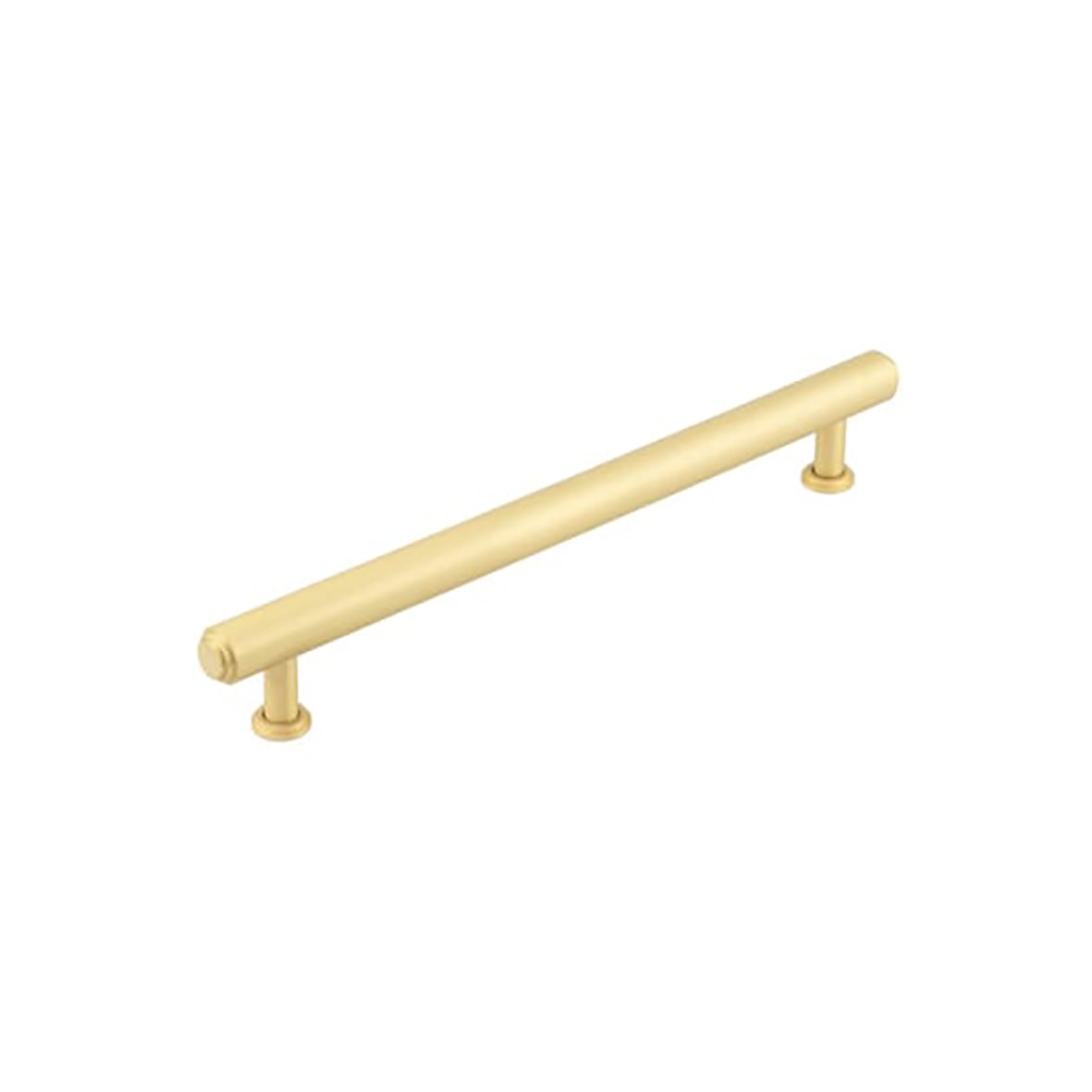 Belgrave 18mm Stepped T-Bar Cabinet Pull Handle - 224mm c/c - Satin Brass