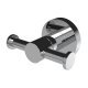Style Double Robe Hook - 70 x 95 x 55mm - Polished Chrome