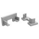 Fino End Cap Set - Aluminium