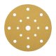 Gold Sanding Disc 17 Hole - 150mm Diameter - Grit 40 - Pack of 50