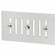 Hit & Miss Vent - 165 x 89mm - Satin Chrome