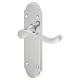 Polished Chrome Victorian Summer Scroll Latch Door Handles - 168 x 40mm