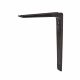 Aluminium Shelf Bracket - 150 x 200mm - Black