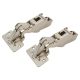 CLIP Top Wide Angle Cabinet Hinge - 170° - Sprung - Half Overlay - Zinc Plated - Pair