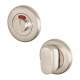 Bathroom Turn & Release with Indicator - 50mm Diameter - Satin Stainless Steel