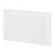 Louvre Vent - 155 x 94mm - 4748mm² Free Air Flow - White Plastic