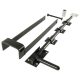 Heavy Duty Double Gate Fastener - 355 x 90mm - Black Galvanised