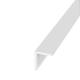 1000mm Plastic Angle - Unequal Sided - 25 x 20 x 2mm - White