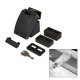Titan Key-Locking Folding Window Restrictor - Black