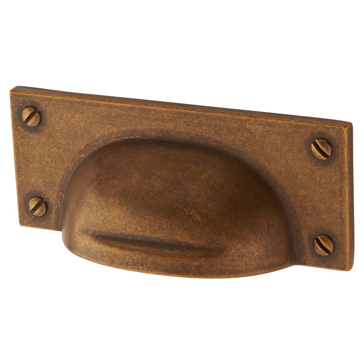 Neston Cabinet Cup Handle - 76mm Centres - Antique Brass
