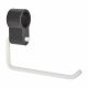 Support Rail Clip-On Toilet Roll Holder - 165 x 32 x 120mm - White Powder Coated