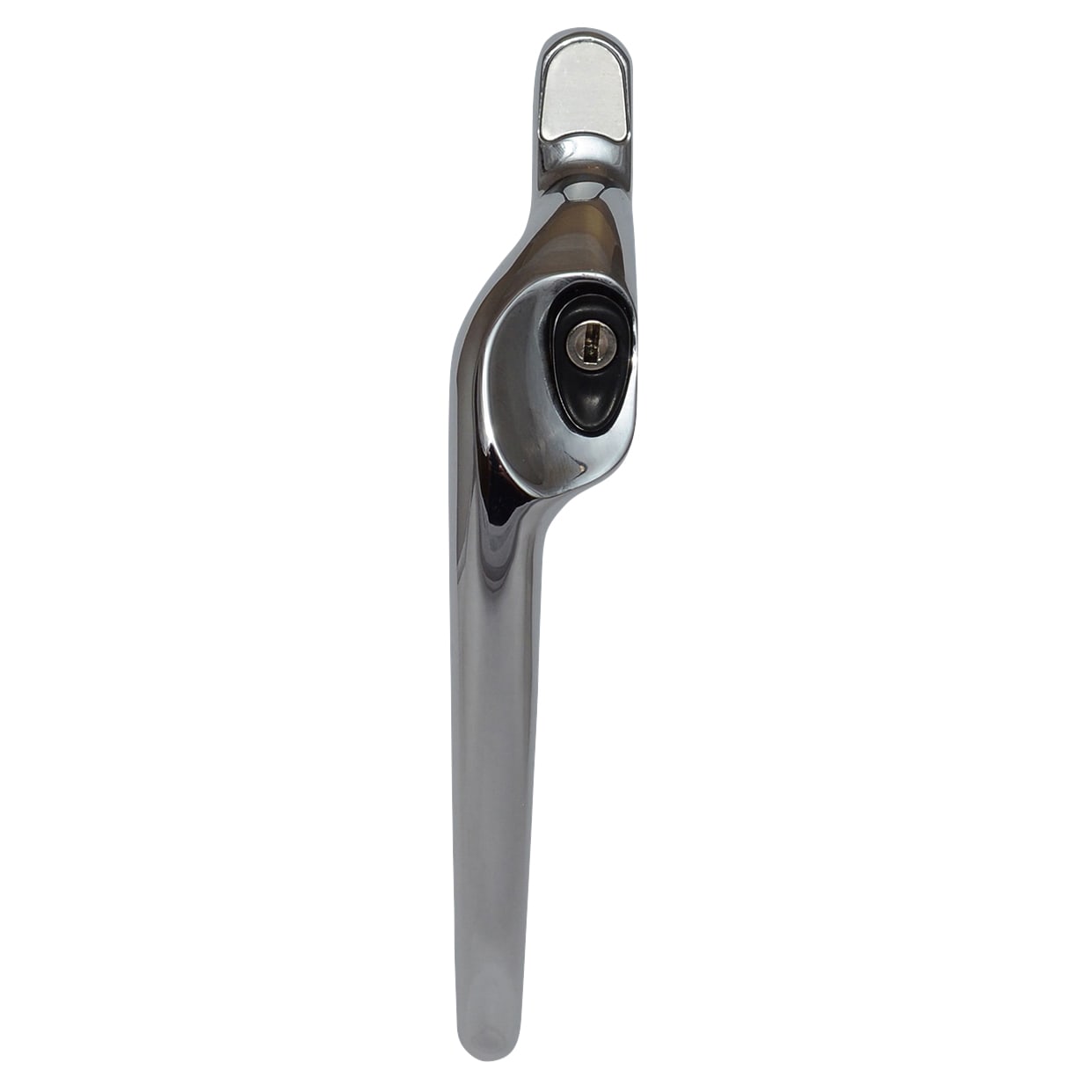 uPVC Maxim Espagnolette Locking Multipoint Multi-Spindle Window Handle - L-Hand - Pol Chrome