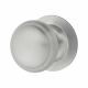 Satin Chrome Round Centre Door Knob - 83mm Rose Diameter