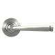 Satin Stainless Steel Door Handles on Round Beehive Rose - Avon Range