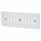 Hit & Miss Vent - 242 x 89mm - Satin Aluminium