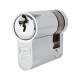 5 Pin 40mm Euro Single Cylinder - 30 + 10mm - Polished Chrome - Keyed to Differ