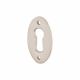 Oval Escutcheon - 56 x 33mm - Keyhole - Polished Nickel