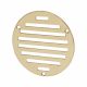 Circular Slotted Vent - 102 x 102mm - 1125mm² Free Air Flow - Polished Brass