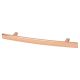 14mm Curved T-Bar Cabinet Pull Handle - 76mm Centres - Bright Copper