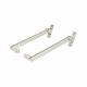 Roller Arm Fanilight Stay - 150mm Length - Satin Aluminium - Pair