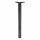 Adjustable Worktop Support Breakfast Bar Table Leg - 60 x 710-735mm - Matt Black - Pack of 4