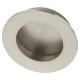 Circular Flush Cabinet Pull Handle - 65mm Diameter - Polished Stainless Steel