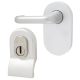 Satin Aluminium Cylinder Pull and Disabled Turn for Mortice Nightlatch