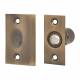 Bales Roller Ball Catch - 25 x 54mm Faceplate - Antique Brass