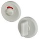 Nylon Bathroom Turn & Release with Indicator - 52mm Diameter - Diamond White