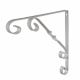 Ornamental Scroll Shelf Bracket - 250 x 245mm - White