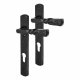 uPVC Multipoint Door Handle - 92mm c/c - Antique Black Iron