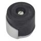 Round Floor Mounted Door Stop - 30 x 35mm - Satin Anodised Aluminium