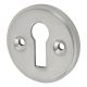 Escutcheon - 40mm Diameter - Keyhole - Satin Chrome