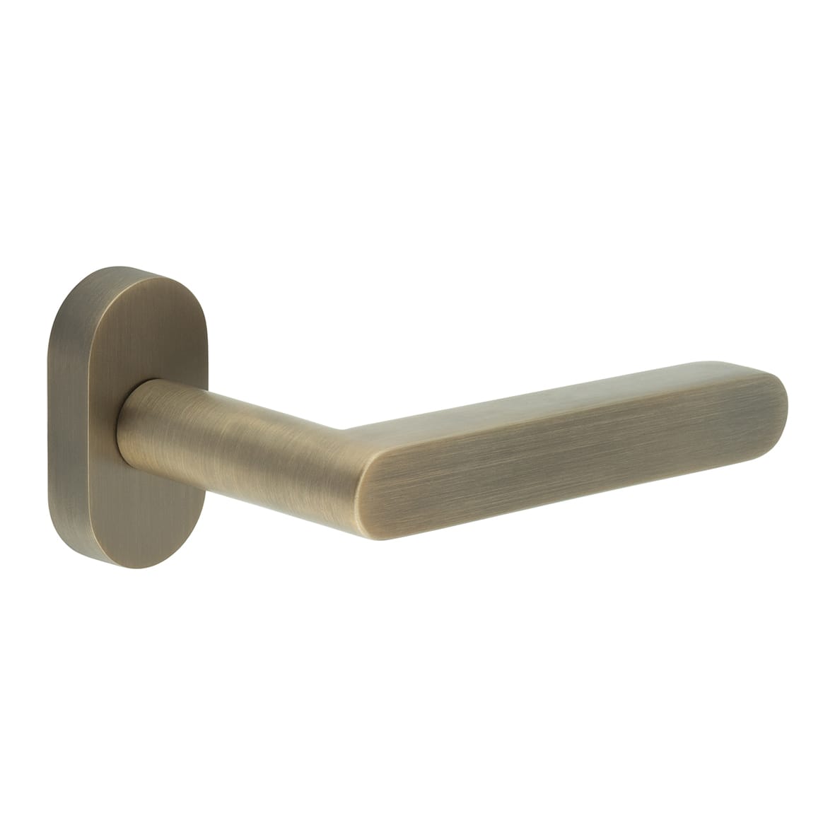 Antique Brass uPVC Multipoint Door Handles on Oval Rose - CR-101 Range